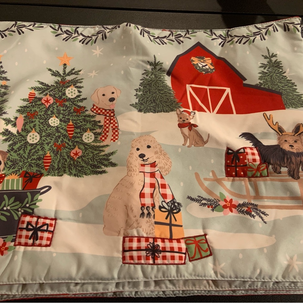 Dog Christmas Place Mats